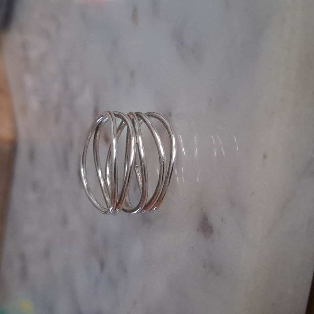 Authentic Tiffany & Co. Elsa Peretti Five Row Wave ring - Picture 3 of 16